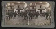 With the French army cyclist scouts leaving for the front c1900 Old Photo