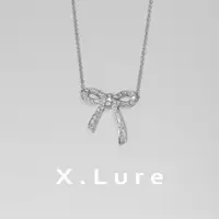 在飛比找蝦皮商城優惠-【X.LURE】14K 蝴蝶緞帶鑽石項鍊 K鍊 鎖骨鍊 短項