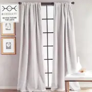 Bloomsbury One Rod Pocket Curtain Panel 50x63 Gray