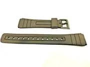 PACK of 2 Replacement Watch Band 18mm Black Resin to fit Casio F91, F105, F94