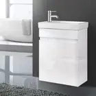 Cefito Bathroom Vanity Basin Cabinet Sink Storage Wall Mounted Ceramic 400mm