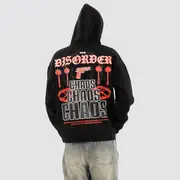 [Kiss Chacey] Trap Oversized Hoodie Jet Black