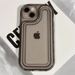 簡約高級感透明氣囊適用iPhone14promax蘋果13手機殼情侶xsmax新款12pro防摔xr硅膠11男女款13全包軟殼保護套