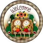 WELCOME SCARECROW Design Metal Sign (READ DESCRIPTION)