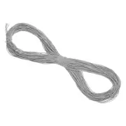 100m Elastic Cord Heavy Stretch String Rope 1.5mm for Crafting, Light Grey