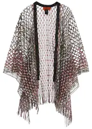 Missoni Metallic-weave Open-knit Scarf - Black ONE SIZE