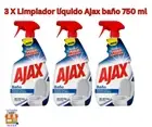 3 x Limpiador líquido Ajax baño 750 ml