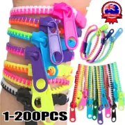 Fidget Zipper Bracelets Toy Sensory Party Favors for Kids Goodie Bags Gifts FT