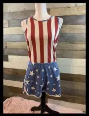 Women’s Junk Food American Flag Romper XL