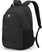 Verlenpaple CROSSGEAR Travel Laptop Backpack for Man Women Water Resistant Anti-Theft Laptop Bookbag Airline Approved Bag, Black, 15.6 Inch, Business Casual Day Commuter School College