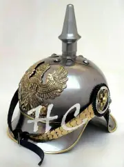 Brass Design WWI German Prussian Imperial Officer Spike pickelhaube Helmet Gift