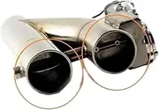 2 2.5 3.0 inch SS304 doubled valve Tip Muffler E-cutout Bypass Exhaust Trim Down Tube Remote Control(2.5inch(63mm))