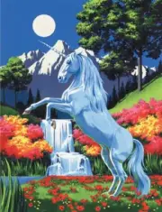 DIY Royal Langnickel Unicorn Paint by Number Canvas Kit