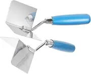 Pcs Drywall Corner Smoothing Trowels Stainless Steel Construction for inside outside Corners