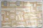 West Elm Embroidered Blank Shapes Cushion 2-Covers 20" x 20" Yellow / Natural