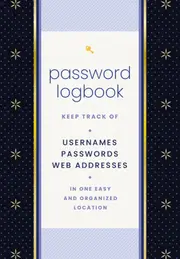 Password Logbook (Black & Gold)