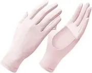 [LEIXIUSM] Women's Sun Protection Gloves, Summer Cycling Gloves with Hollowed Out Palm