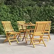 Garden Chair Folding Garden Chairs 4 pcs 47x63x90 cm Solid Wood Teak Patio Seating