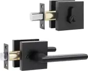 Exterior Door Lock Set with Deadbolt, Heavy Duty Front Door Handle Deadbo