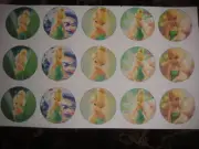 Tinkerbell buttons flat back or pin badge cabochons embellishments magnets