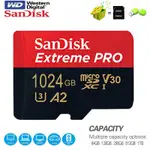 EXTREME PRO MICROSD 256GB UHS-I 512GB 1TB 存儲卡 MICRO SD 64GB