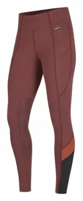 Kerrits Free Style Knee Patch Pocket Tight - Mahogany/Cinnabar