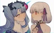 Anime archer ishtar assassin kama matou sakura space Stitched Gaming Mat Desk