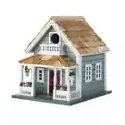Plow & Hearth - Welcome Home Cottage Style Outdoor Birdhouse with Pine-Shingled