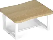 iTsst Wooden Step Stool for Adults & Kids, 500 Lbs Capacity,Learning Helper Stool for Kitchen Counter Bathroom Sink Toilet Potty Training with Metal Frame,Non-Slip Pads