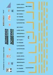 Microscale O Scale Decals: Schneider National 48' Trailer - Orange Scheme, 1988+
