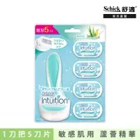 在飛比找momo購物網優惠-【Schick 舒適牌】舒芙仕女除毛刀 1刀把5刀片超值組(