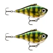 2x Rapala 5cm Rippin' Rap Lipless Sinking Vibe Fishing Lures - Live Perch