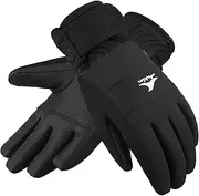 [Achiou] Kids Ski Gloves, Waterproof Winter Snow Gloves for Kids, Touchscreen Warm Snowboard Gloves for Boys Girls Children Skiing Cycling