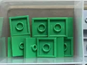 LEGO Parts - Bright Green Plate 2 x 2 (Jumper) - No 87580 - QTY 10