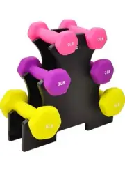 BalanceFrom Neoprene Dumbbell hand weights NEW 20lb set