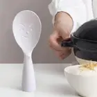 Smiling Face Stand-up Non-Stick Rice Scooper Serving Spoons Rice Paddle Spatula