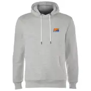 Back To The Future 35 Hill Valley Front Hoodie - Grey