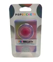 PopSockets Popwallet+ Cell Phone Wallet & Grip Stand Aura Clear - PLEASE READ