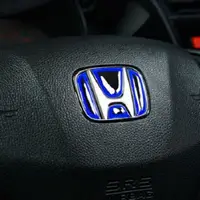 在飛比找松果購物優惠-HONDA 本田 方向盤貼 LOGO 貼紙 藍 紅 兩色 C