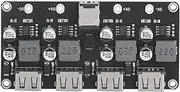 EVTSCAN DC Converter Module 4‑Way for QC2.0 QC3.0 Fast r USB Mobile Phone Charging Board