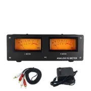 LED Warm Backlight Voice Controlled Wire-free Square Analog VU Meter Alloy Panel