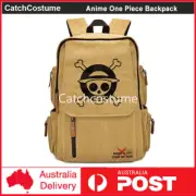 Anime One Piece Backpack Teenager School Laptop Bag Boys Shoulder Travel Bag