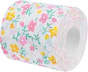 1 Roll Roll Colorful Printed Roll Paper Versatile Toilet Paper Napkin Handkerchief Floral Design Soft Skin Friendly for Home Supplies Decor