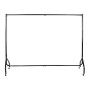 1.8m Mobile Clothes Rack on Wheels Coat Rail Hanger Stand Garment Display Metal