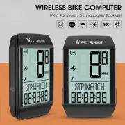5 Language Bicycle Wireless Computer Waterproof Odometer Speedometer Stopwatch