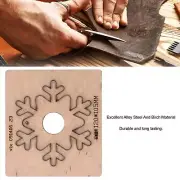 Leather Punching Die Alloy Steel&Birch Snowflake Hand Cutting Die For Cell Phone