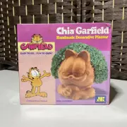 Chia Garfield Handmade Decorative Planter Cat Pet Tested 2004 New Sealed