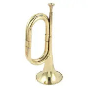 Antique Style Bugle Copper Cavalry Musical Instrument Blowing Trumpet For Band