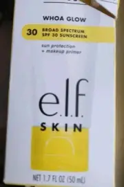 e.l.f. SkinSuntouchable Whoa Glow Sunscreen+Primer-SPF 30 - 1.7 Oz Exp. 10/2025
