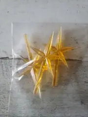 set of 3 small yellow/orange stars for Ceramic Christmas Tree